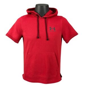 Under Armour Mens M Short Sleeve Hoodie Athleisure Gym Streetwear Modern Classic